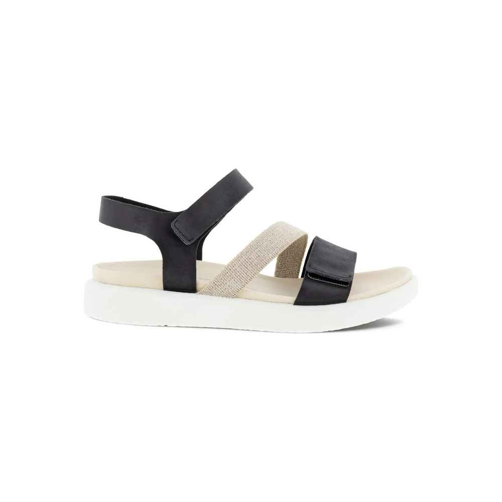 Ecco Women's sz 5-5.5 US 36 EU Flowt Band Sandal Black 2-Strap New $129